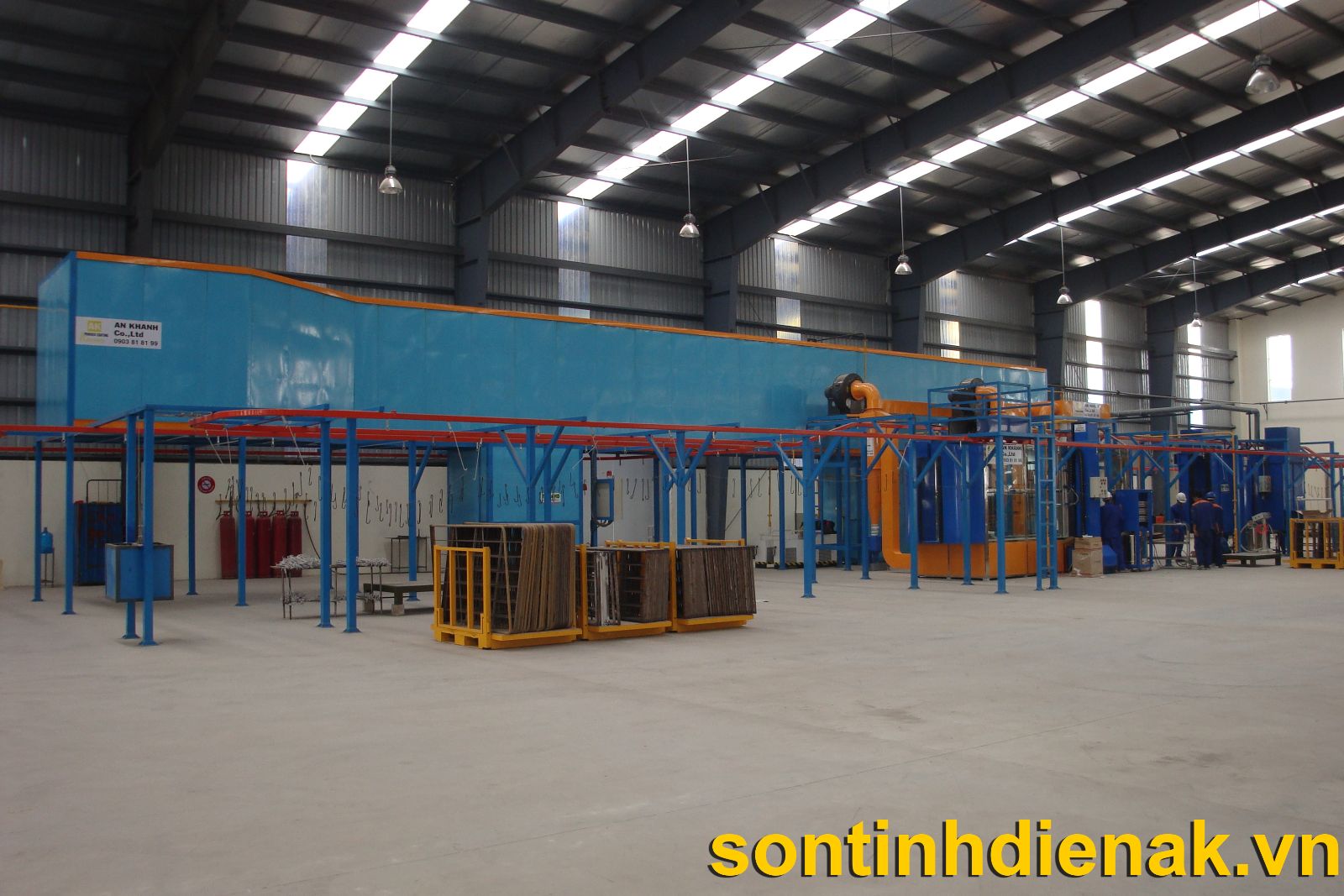 Lắp Ráp Hệ Thống Sơn Tĩnh Điện Cho Đối Tác Tại Quảng Nam