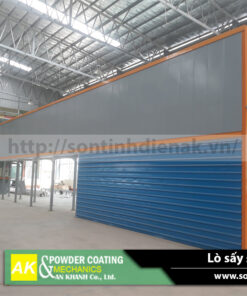Hình ảnh thực tế hệ thống sơn thanh nhôm dài 6m