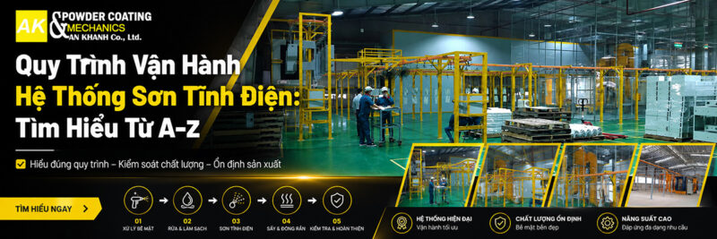Quy trình vận hành hệ thống sơn tĩnh điện