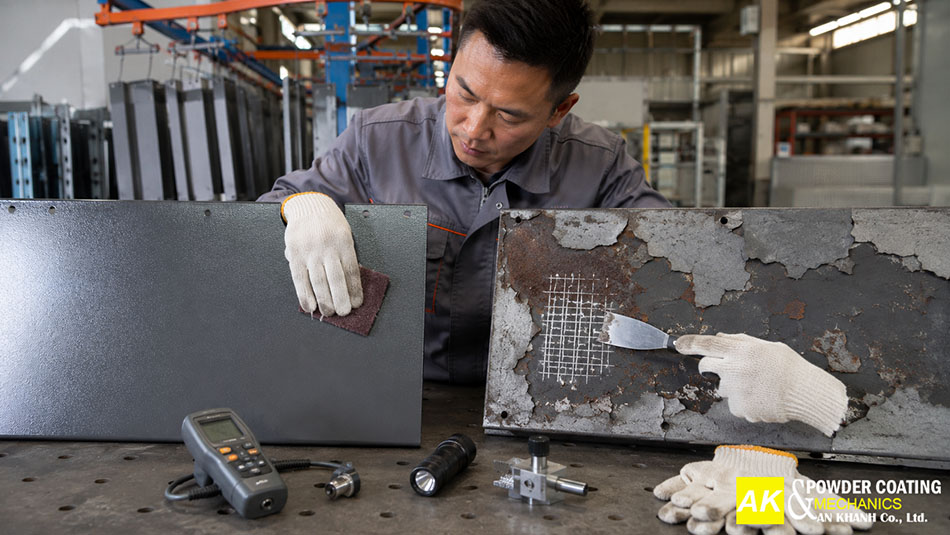 sơn tĩnh điện có sơn lại được không