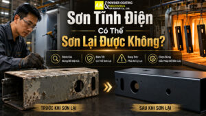 sơn tĩnh điện có sơn lại được không