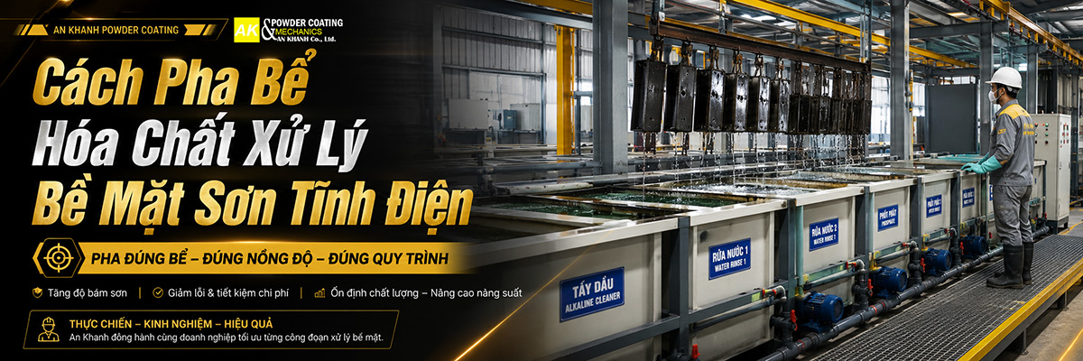 bể hóa chất xử lý bề mặt sơn tĩnh điện