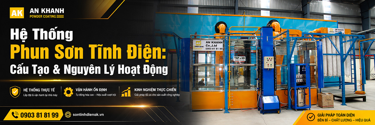 Hệ thống phun sơn tĩnh điện ak