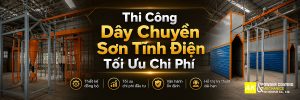 thi công dây chuyền sơn tĩnh điện