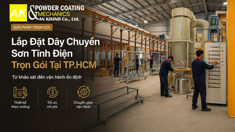 Lắp đặt dây chuyền sơn tĩnh điện trọn gói