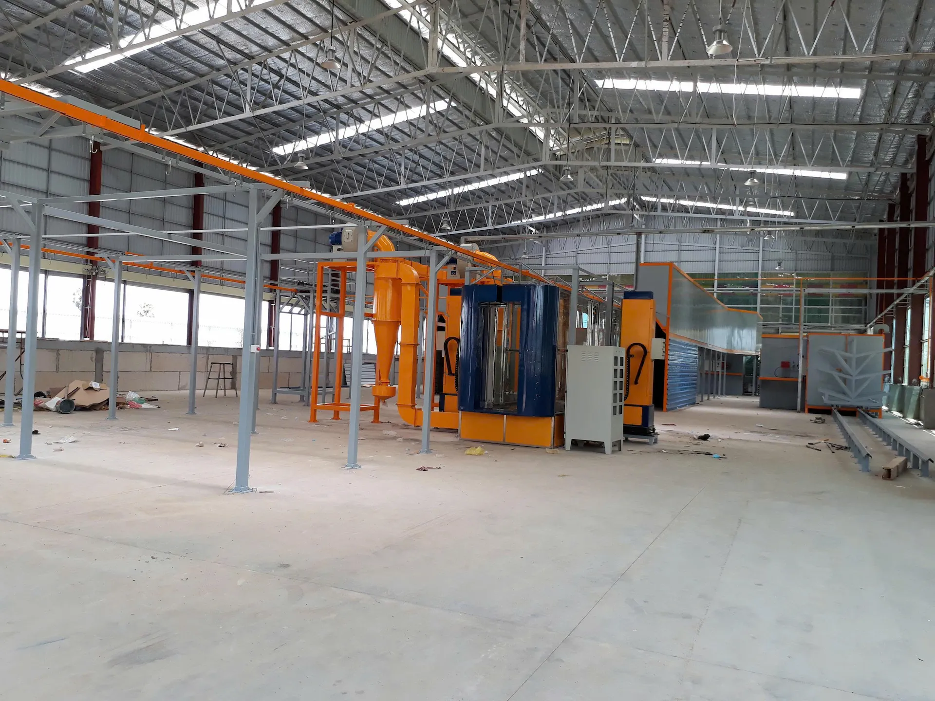 dây chuyền sơn tĩnh điện tự động