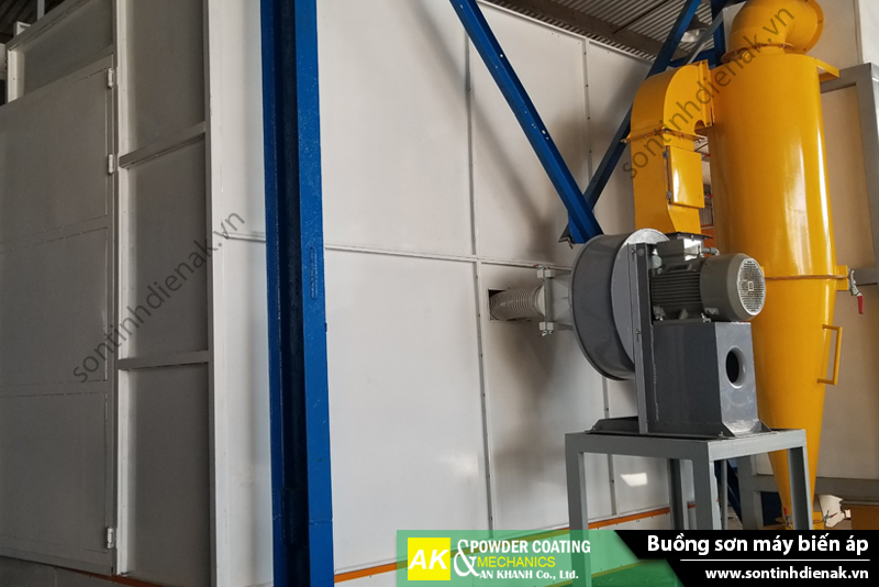 Buồng sơn máy biến áp ( có thu hồi )
