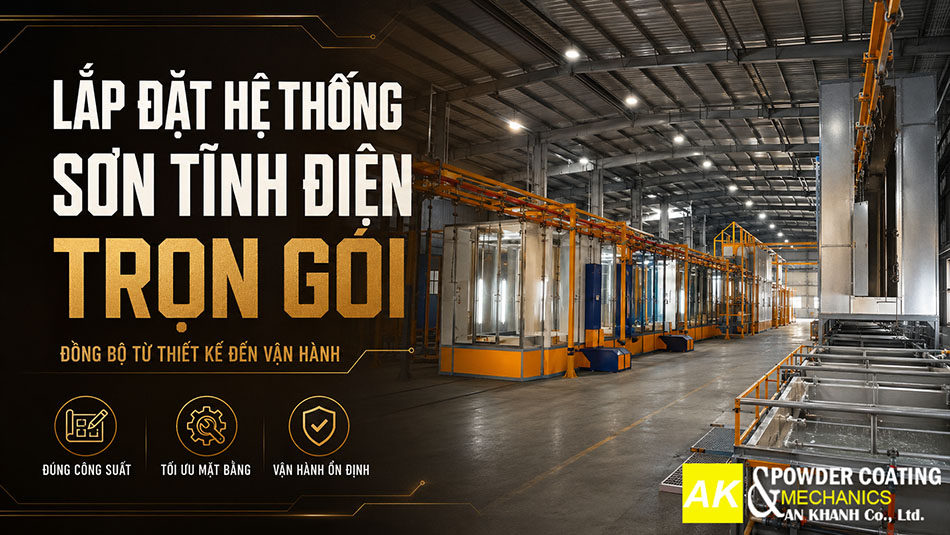 Lắp đặt hệ thống sơn tĩnh điện trọn gói