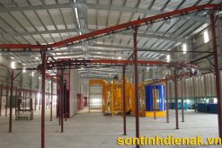 xích tải dây chuyền sơn tĩnh điện