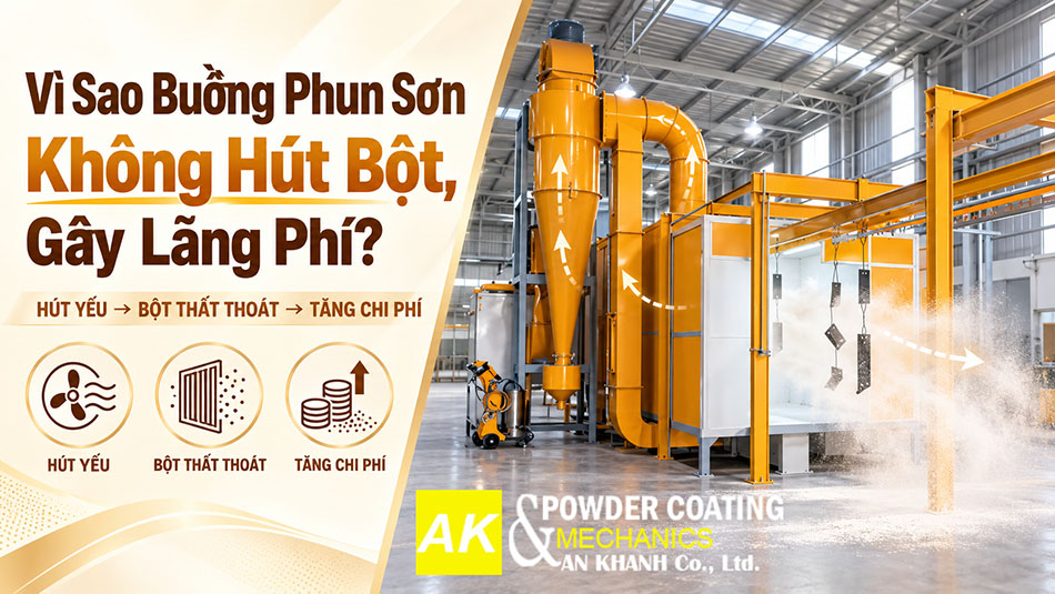 buồng phun sơn không hút bột