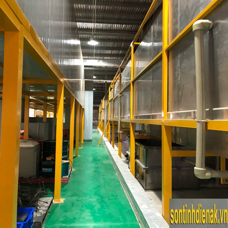 Lò sấy khô tự động An Khanh lắp đặt cho dây chuyền sơn SUNHOUSE