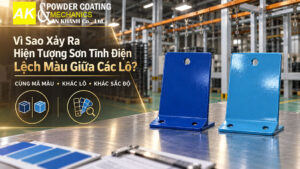 sơn tĩnh điện lệch màu giữa các lô