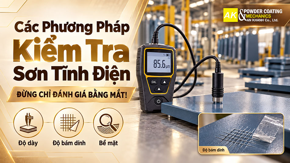 An Khanh hướng dẫn các phương pháp kiểm tra sơn tĩnh điện