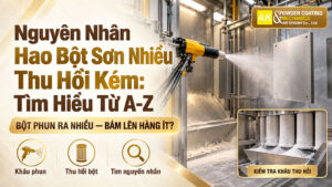 Tìm hiểu nguyên nhân hao bột sơn nhiều thu hồi kém