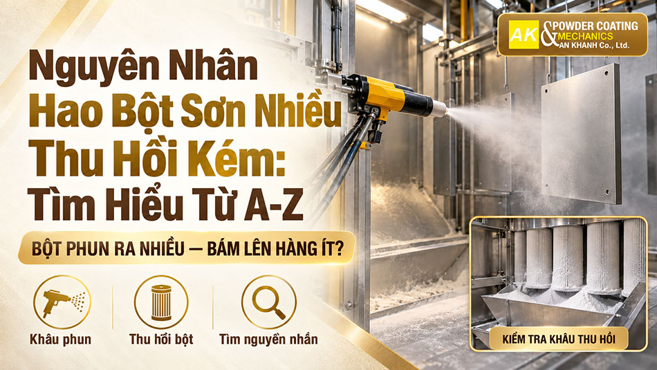 Tìm hiểu nguyên nhân hao bột sơn nhiều thu hồi kém